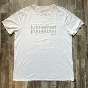 Lululemon Fundamental T-Shirt - Unisex Graphic Short Sleeve Tee Size XL White